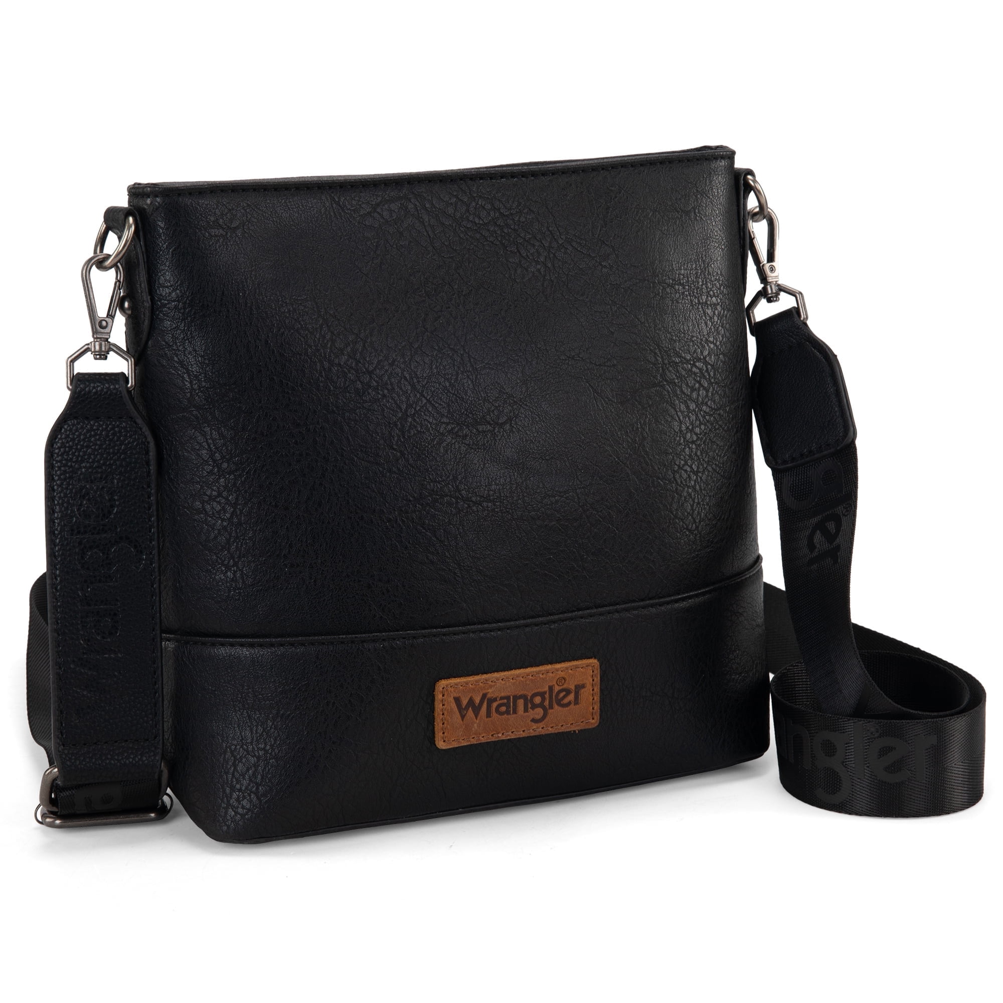 Wrangler Crossbody Purses for Women Two Tone Crossbody Bags Women Purses and Handbags, Black