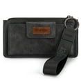 thumbnail image 1 of Wrangler Minimalist Wristlet Wallet with Phone Slot & RFID Protection & Smooth Zipper, Gray, 1 of 7