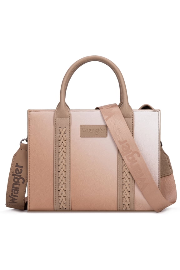 Wrangler purses for womens Gradient tote bag satchel bag womens purses and handbags cute trendy woman bolsa top handle with strap, Khaki
