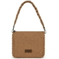 thumbnail image 1 of Wrangler Shoulder Bag for Women Crossbody Purse with Woven Strap, Light Brown, 1 of 7
