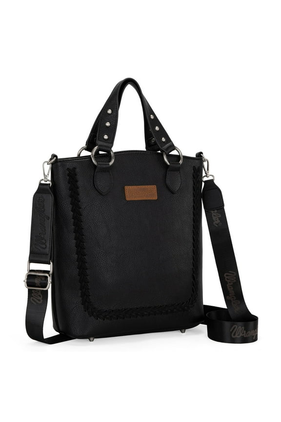 Wrangler Tote Bag for Women Large Crossbody Purses Western Designer Handbags, Black