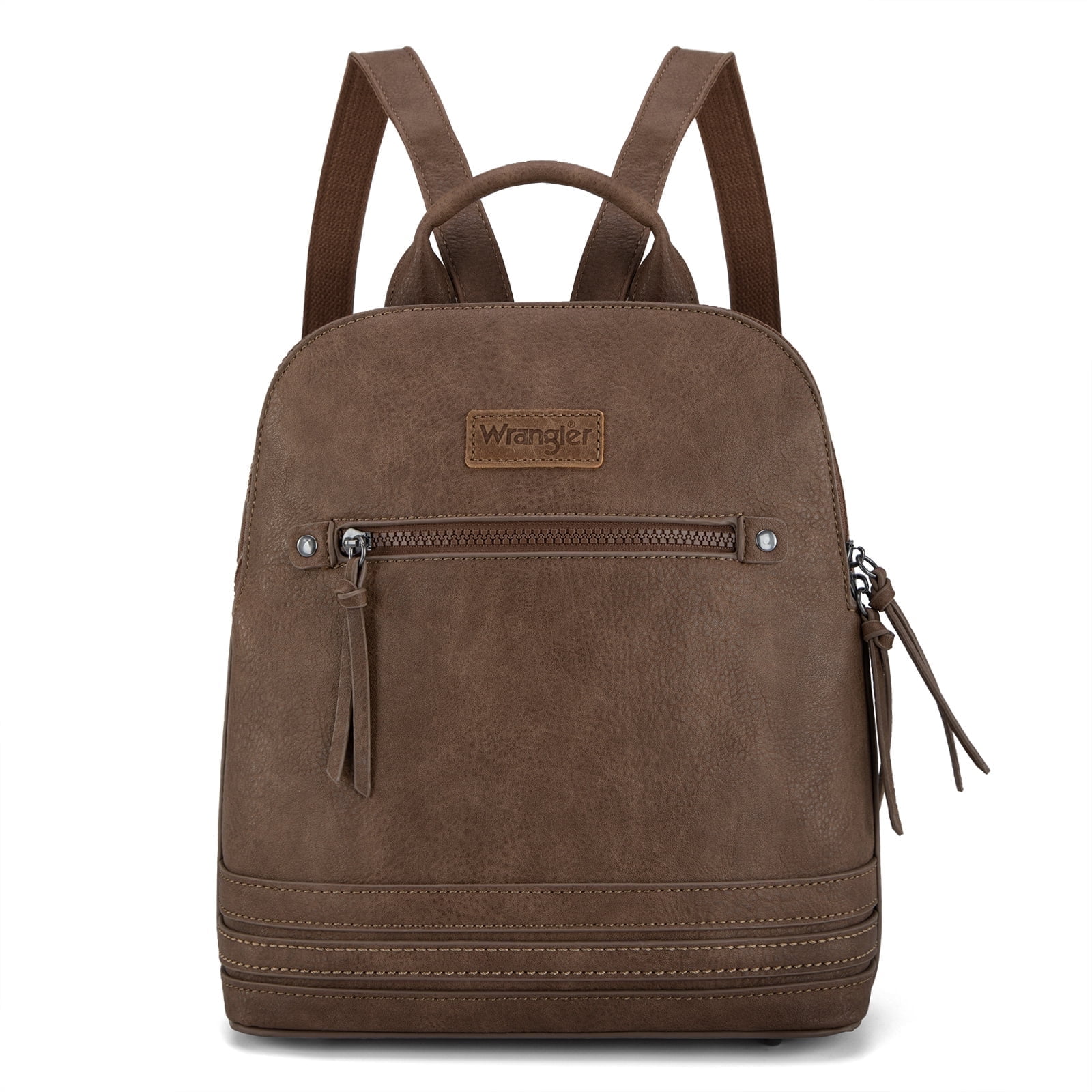 Wrangler Backpack Purse for Women Medium Ladies' Bookbag Travel Work Daypacks Bags, Coffee