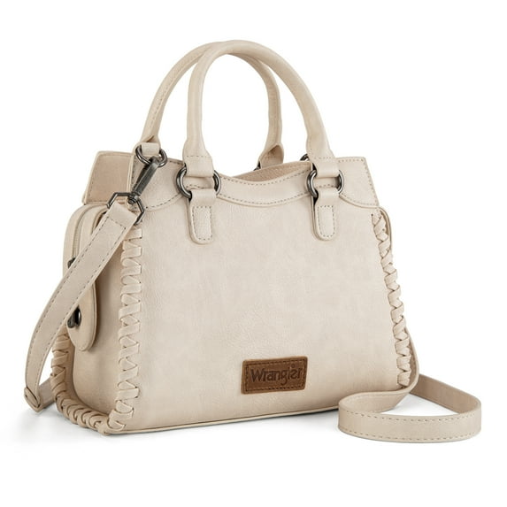 Wrangler Purses for Women Carry All Handbags Small Crossbody Purses with Zipper, Tan