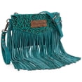 thumbnail image 1 of Wrangler Crossbody Small Purse for Women Wristlet Fringe Bag Western Purse, Turquoise, 1 of 7