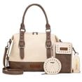 thumbnail image 1 of Wrangler 3Pcs Doctor Bag Sets for Women Top-Handle Satchel Bag with Cell Phone Handbags & Coin Purse, Tan, 1 of 7