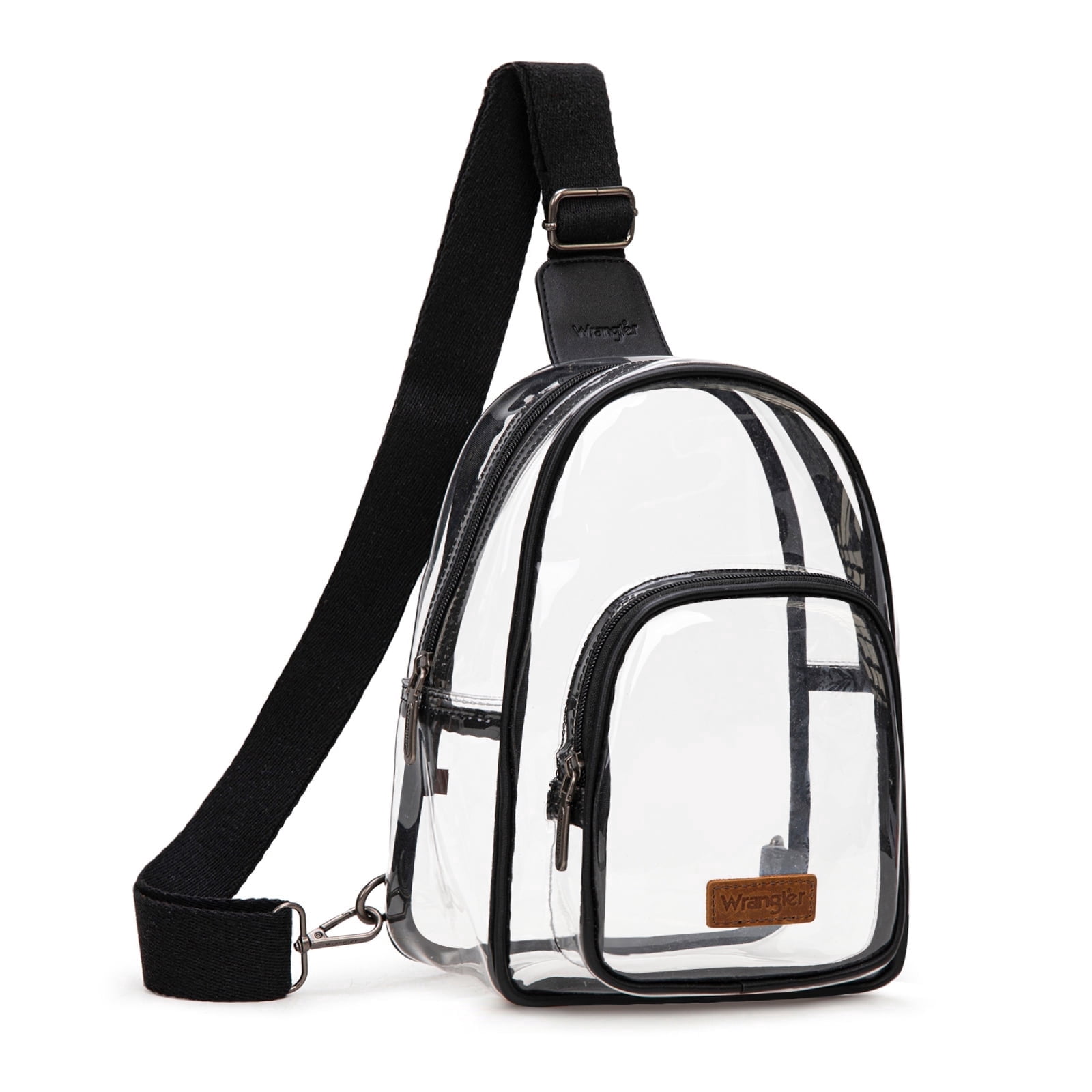 Wrangler Crossbody Clear Sling Bags for Women Stadium Approved Cross Body Purse for Sports Events Concerts
