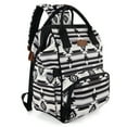 thumbnail image 1 of Wrangler Aztec Travel Backpack Baby Bag for Women with Stroller Strap and Side Bottle Pockets Organized Diaper Bag, Black, 1 of 8