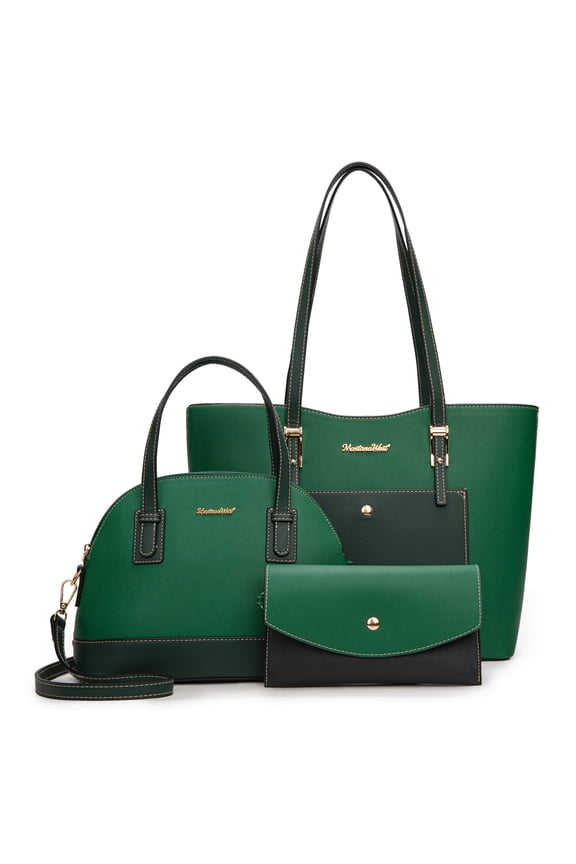 3PCS Purses Set for Women Tote Bag Handbag Wallet Set Shoulder Satchel Bags Crossbody Bags