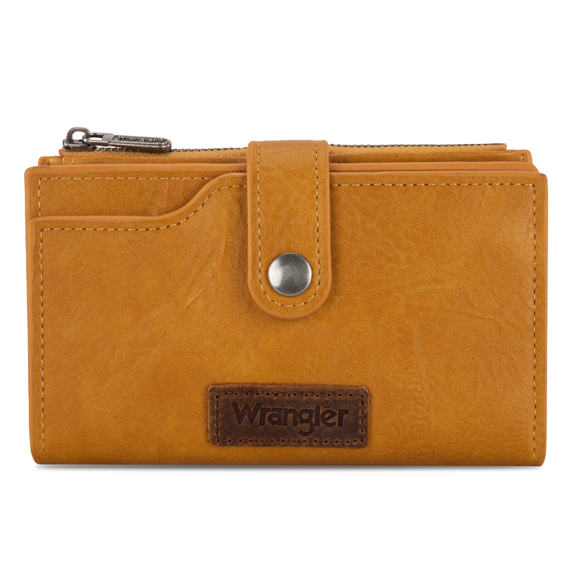 Wrangler Wallets for Women, Slim Bifold Credit Card Holder, Vegan ...