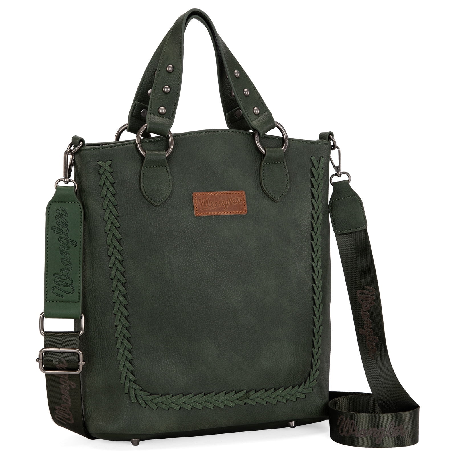 Wrangler Tote Bag for Women Large Crossbody Purses Western Designer Handbags, Green