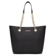 thumbnail image 1 of Montana West Tote Bag for Women Chain Top-handle Handbags, Black, 1 of 7