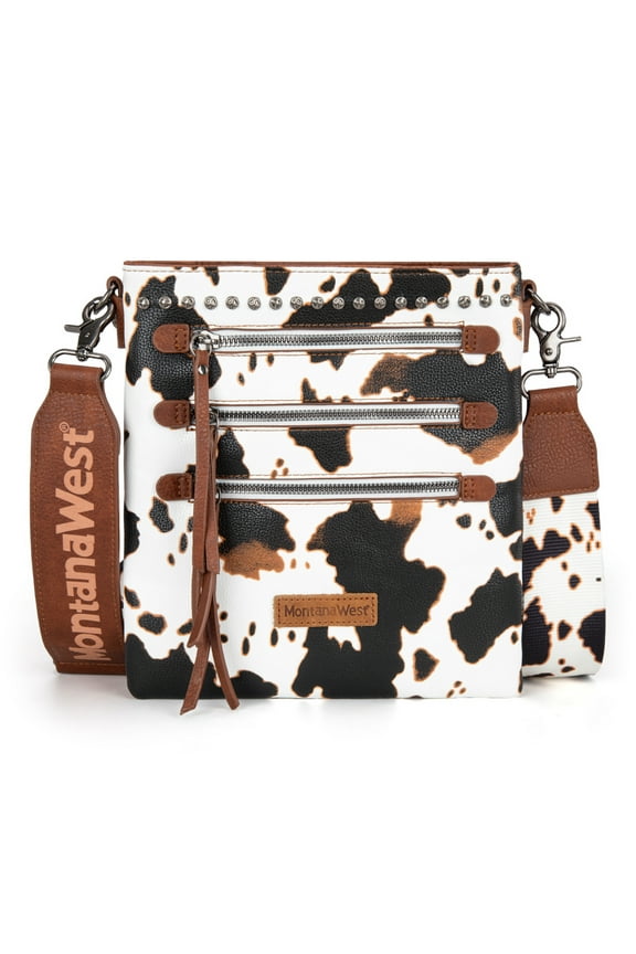 Crossbody Bags for Women Multi Pocket Cross Body Bag Purses with Guitar Strap