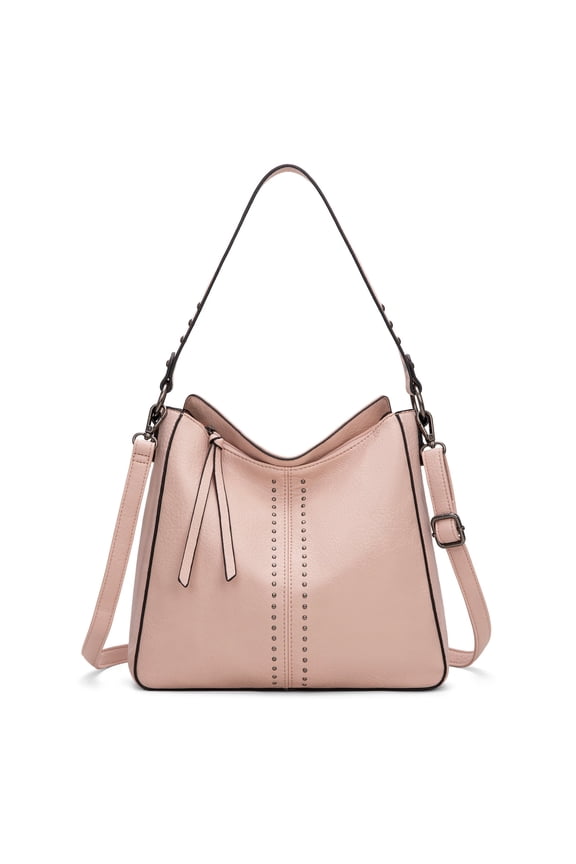 Hobo Bag for Women Crossbody Purse and Handbags Ladies Chic Shoulder Bags, Light Pink