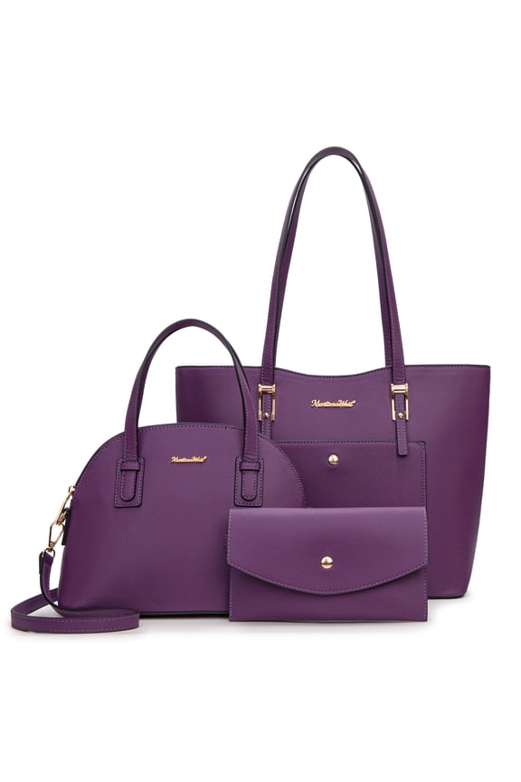 3PCS Purses Set for Women Tote Bag Handbag Wallet Set Shoulder Satchel Bags Crossbody Bags