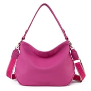 Soft Hobo Bags for Women Purses and Handbags Shoulder Satchel Bag, 2 Straps Hot Pink deal from Walmart