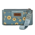 thumbnail image 1 of Wrangler Wallet for Women Floral Wristlet Wallets Ladies Female Large Clutch Wallets with Coin Purse and Rfid Lining, Jean, 1 of 8