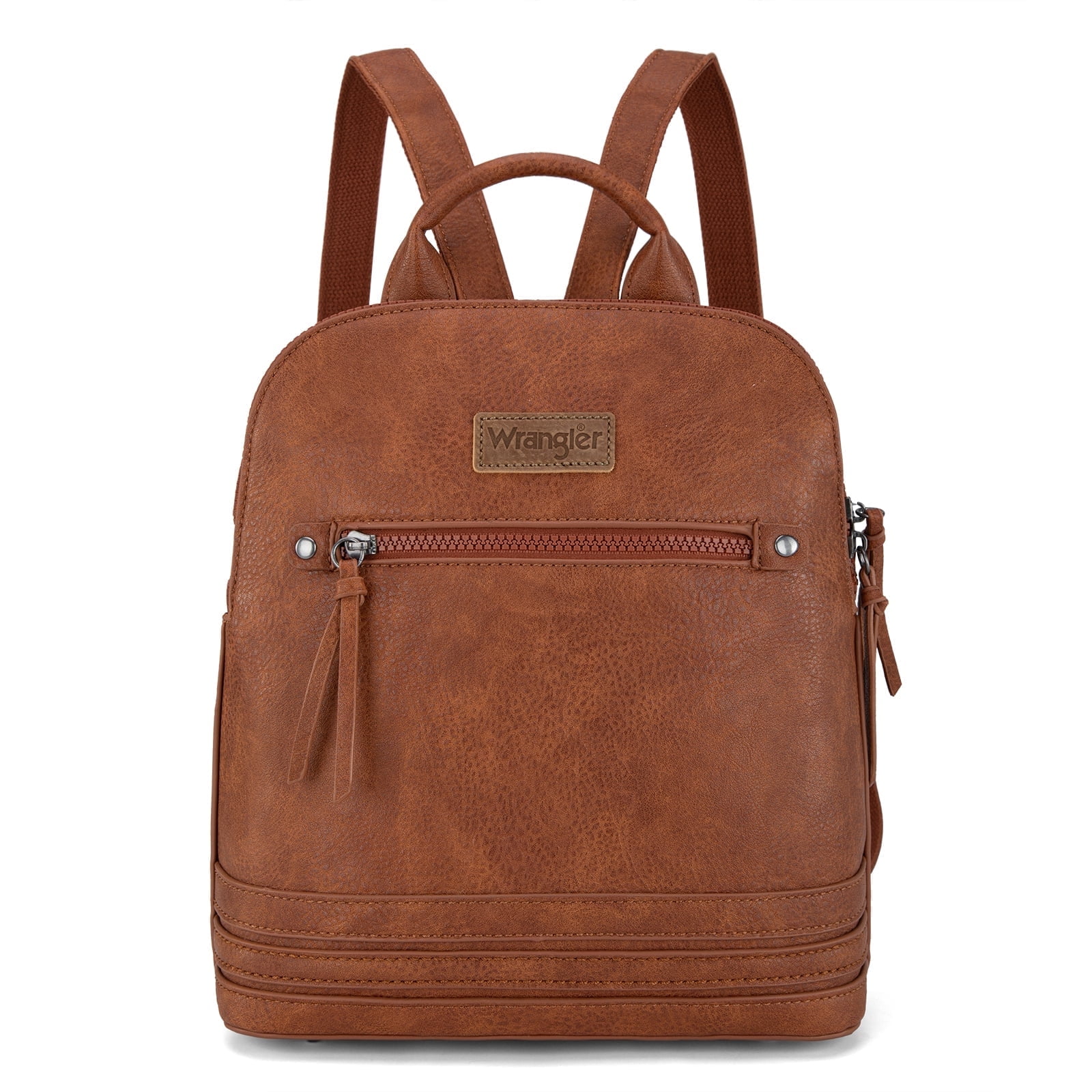 Wrangler Backpack Purse for Women Medium Ladies' Bookbag Travel Work Daypacks Bags, Brown