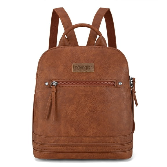 Wrangler Backpack Purse for Women Medium Ladies' Bookbag Travel Work Daypacks Bags, Brown