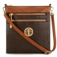 thumbnail image 1 of Montana West Crossbody Bags for Women Multi Pocket Cross Body Bag Purses with Adjustable Strap, Splicing Contrast Coffee, 1 of 7