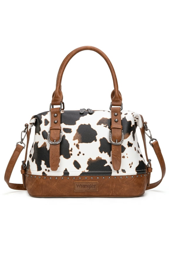 Wrangler Doctor Bag for Women Satchel Handbags, Cow-Brown