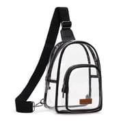 Wrangler Crossbody Clear Sling Bags for Women Stadium Approved Cross Body Purse for Sports Events Concerts