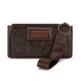 thumbnail image 1 of Wrangler Wristlet Wallet for Women RFID Blocking Bifold Wallets Card Cases & Money Organizers Clutch Wallets with Coin Purse, Coffee, 1 of 7