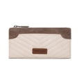 thumbnail image 1 of Wrangler Minimalist Wallet Credit Card Wallet for Women with Smooth Zippers, A-Tan, 1 of 7
