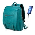 thumbnail image 1 of Montana West 15.6 Inch Laptop Backpack Purse for Women Men Unisex Vintage Backpack Casual Daypack for Travel Work with USB Charging Port, Turquoise, 1 of 7