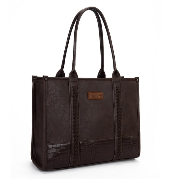 Wrangler Tote Bags for Women Top-handle Handbags and Purses for Women, Coffee