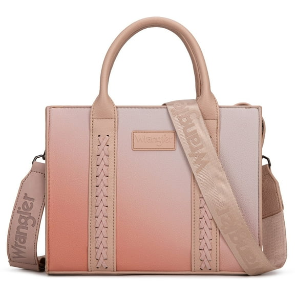 Wrangler purses for womens Gradient tote bag satchel bag womens purses and handbags cute trendy woman bolsa top handle with strap, Brown