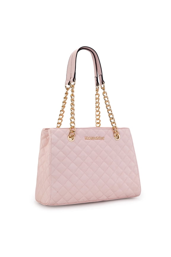 MEDIUM Chain Shoulder Bag for Women Hobo Handbags Tote Purse, Pink