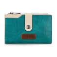 thumbnail image 1 of Wrangler Wallets for Women Slim Bifold Credit Card Holder, Turquoise, 1 of 7