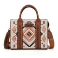 thumbnail image 1 of Wrangler Aztec Tote Bag for Women Boho Satchel Purses and Handbags, Tan, 1 of 7