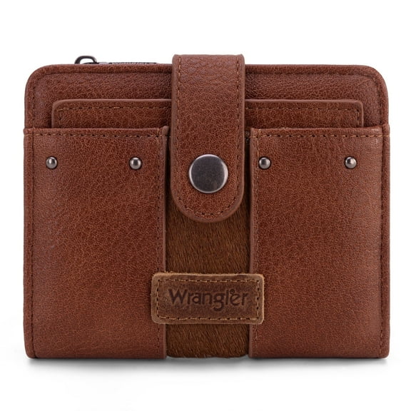 Wrangler Cowhide Women's Wallets Small Wallet Women Wallets, Card Cases & Money Organizers Ladies Female wallet with Removable ID Window