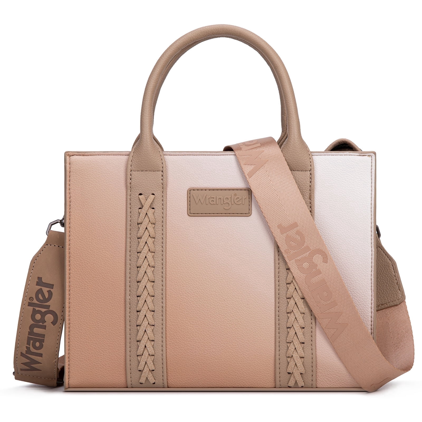 Wrangler purses for womens Gradient tote bag satchel bag womens purses and handbags cute trendy woman bolsa top handle with strap, Khaki