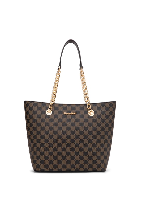 Tote Bag for Women Chain Top-handle Handbags, Coffee