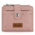 thumbnail image 1 of Wrangler Wallet for Women Small Bifold Wallet Womens Ladies Female Credit Card Wallet with Removable ID Window, Dark Pink, 1 of 7