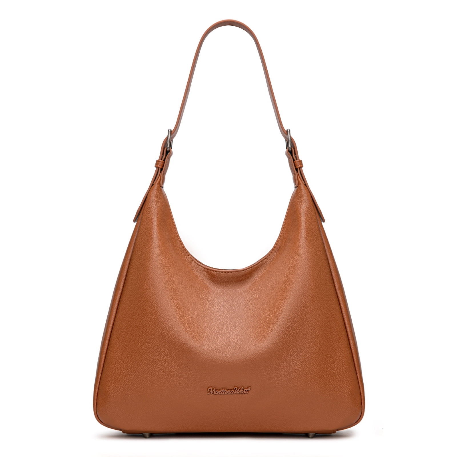 Montana West Hobo Bag Purse for Women Slouchy Shoulder Handbags Purses, Brown