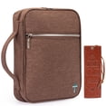 thumbnail image 1 of Montana West Church Bag for Women Men Protective Bible Cover with Leather Bookmark, Coffee, 1 of 7