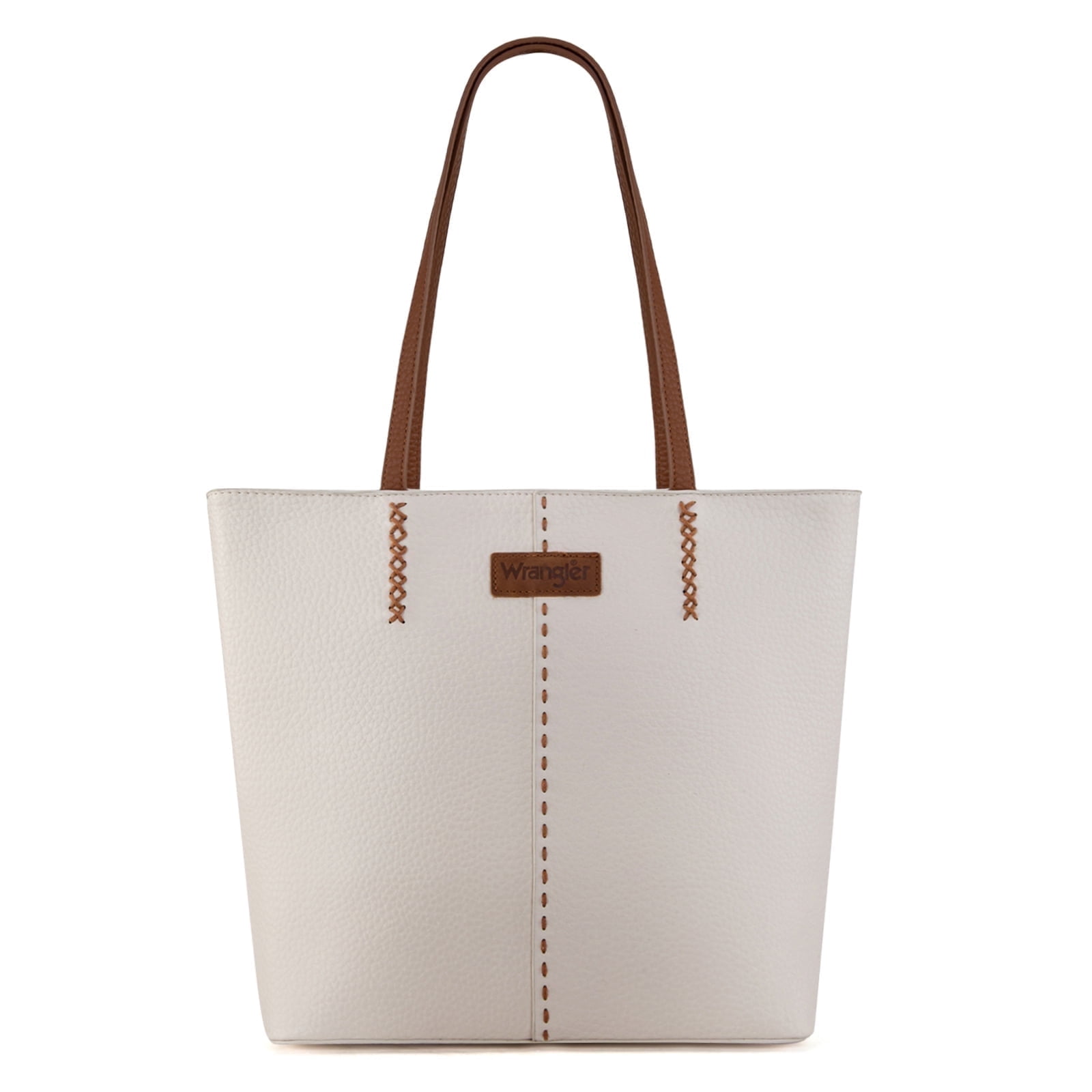Wrangler Tote Bag for Women Top Handle Satchel Purse, Beige