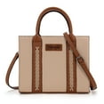 thumbnail image 1 of Wrangler Tote Bags for Women and Purse for Women with Adjustable Strap, Tan, 1 of 7