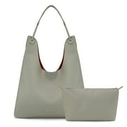 MONTANA WEST Hobo Bag for Women Shoulder Purse Handbags with Removable Zippered Pouch, Light Green