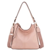 Hobo Bags for Women Top Handle Satchel Shoulder Purse Bucket Handbag, A-Pink deal from Walmart