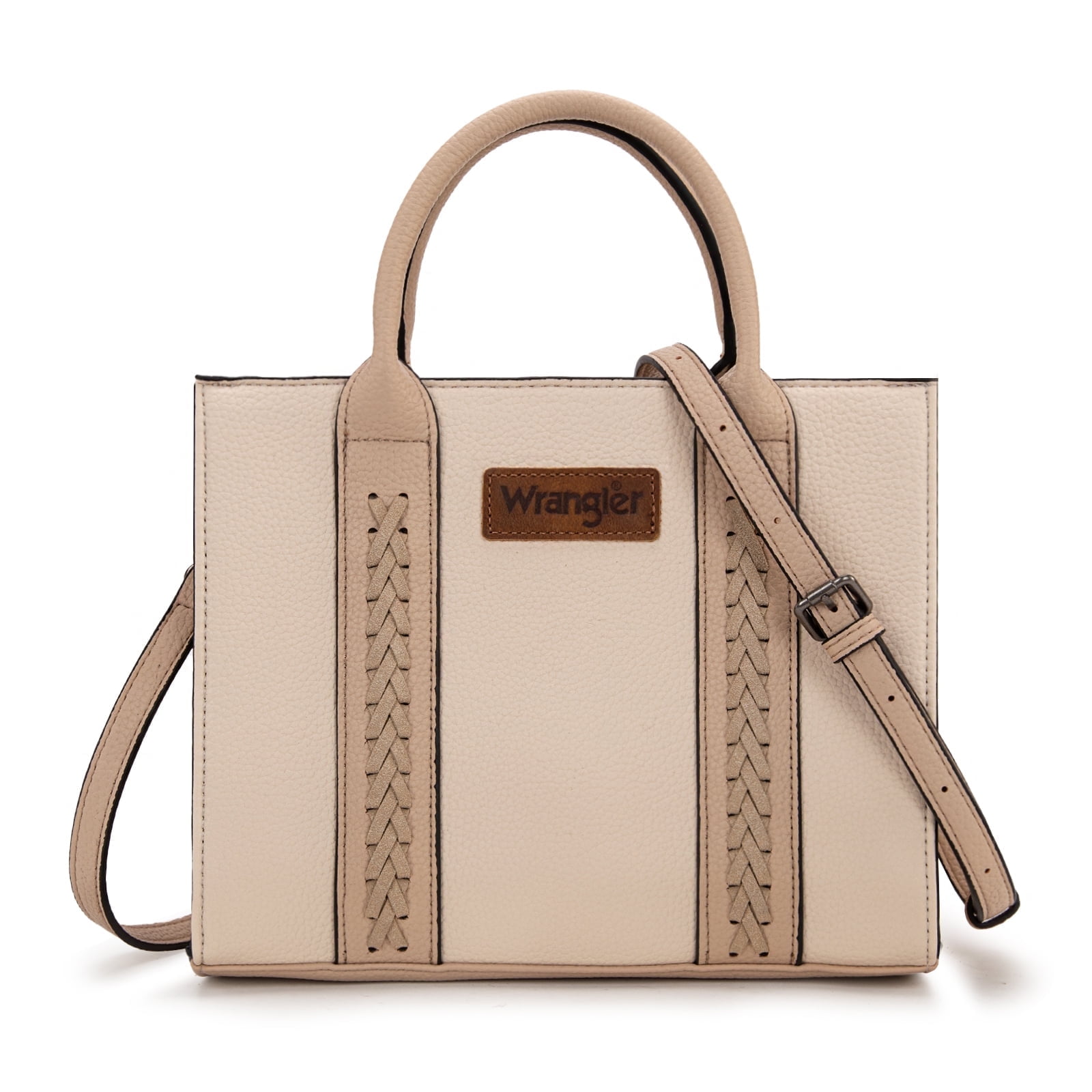 Wrangler Tote Bags for Women and Purse for Women with Adjustable Strap, Beige