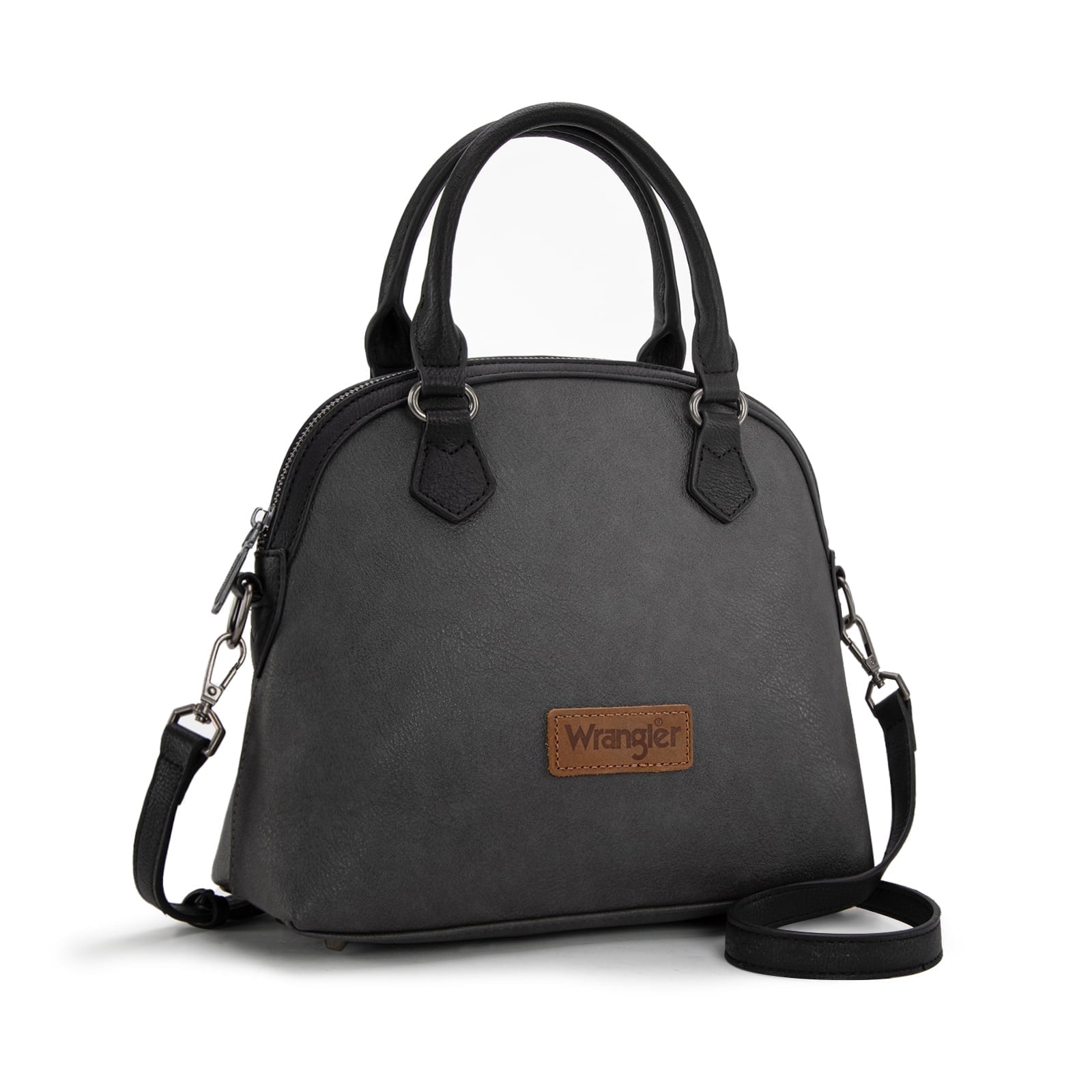 Wrangler Satchel Bags for Women Top-handle Handbags and Purses with Crossbody Strap, Black