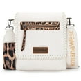 thumbnail image 1 of Montana West Crossbody Bags for Women with Dual Compartments Western Crossbody Purse with Leopard Print Guitar Strap, Beige, 1 of 7