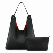 Montana West Hobo Bag for Women Shoulder Purse Handbags with Removable Zippered Pouch, Black