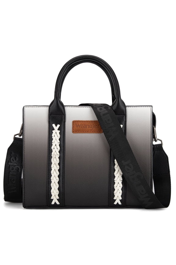 Wrangler Medium Tote Bag for Women Designer Satchel Handbags Top-handle Purses with Strap, White