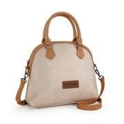MONTANA WEST Wrangler Satchel Bags for Women Top-handle Handbags and Purses with Crossbody Strap, Beige