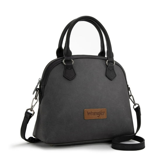 Wrangler Satchel Bags for Women Top-handle Handbags and Purses with Crossbody Strap, Black